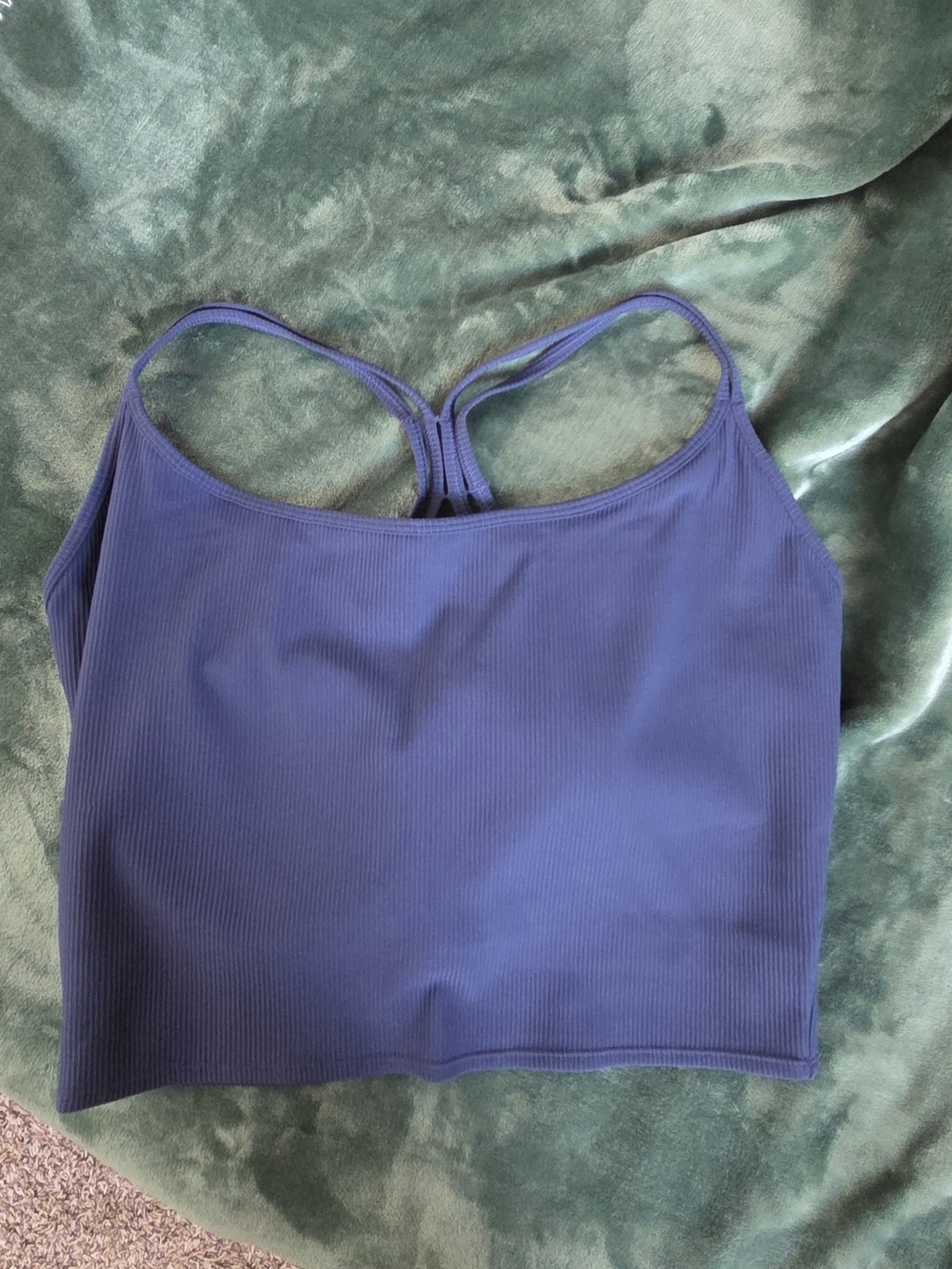 Women's Ribbed Strappy Cami Crop Tank - Xxl